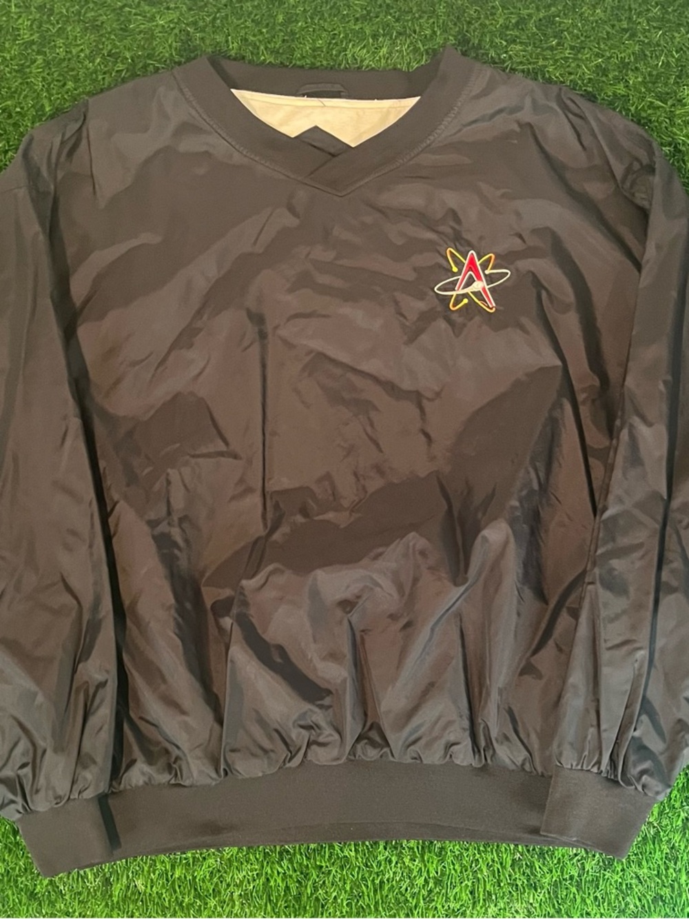 Albuquerque Isotopes Port & Company Black Crewneck Pullover Windbreaker Mens 2XL
